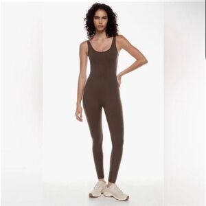 Aritzia Brown Tank Jumpsuit